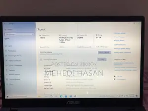 ল্যাপটপ আসুস ভিভোবুক ১৫ ৪জিবি ইন্টেল সেলেরন এসএসডি ১২৮জিবি