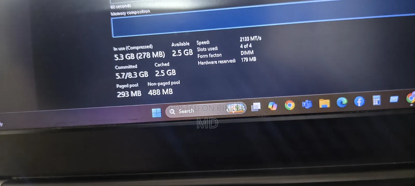 Laptop 8GB Intel Celeron SSD 256GB