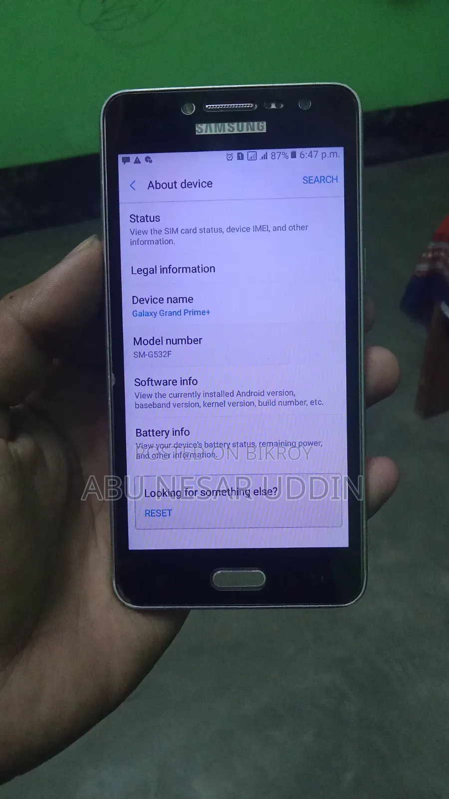 Samsung Galaxy Grand Prime Plus 8 GB Gold