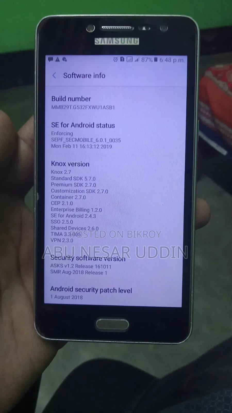 Samsung Galaxy Grand Prime Plus 8 GB Gold