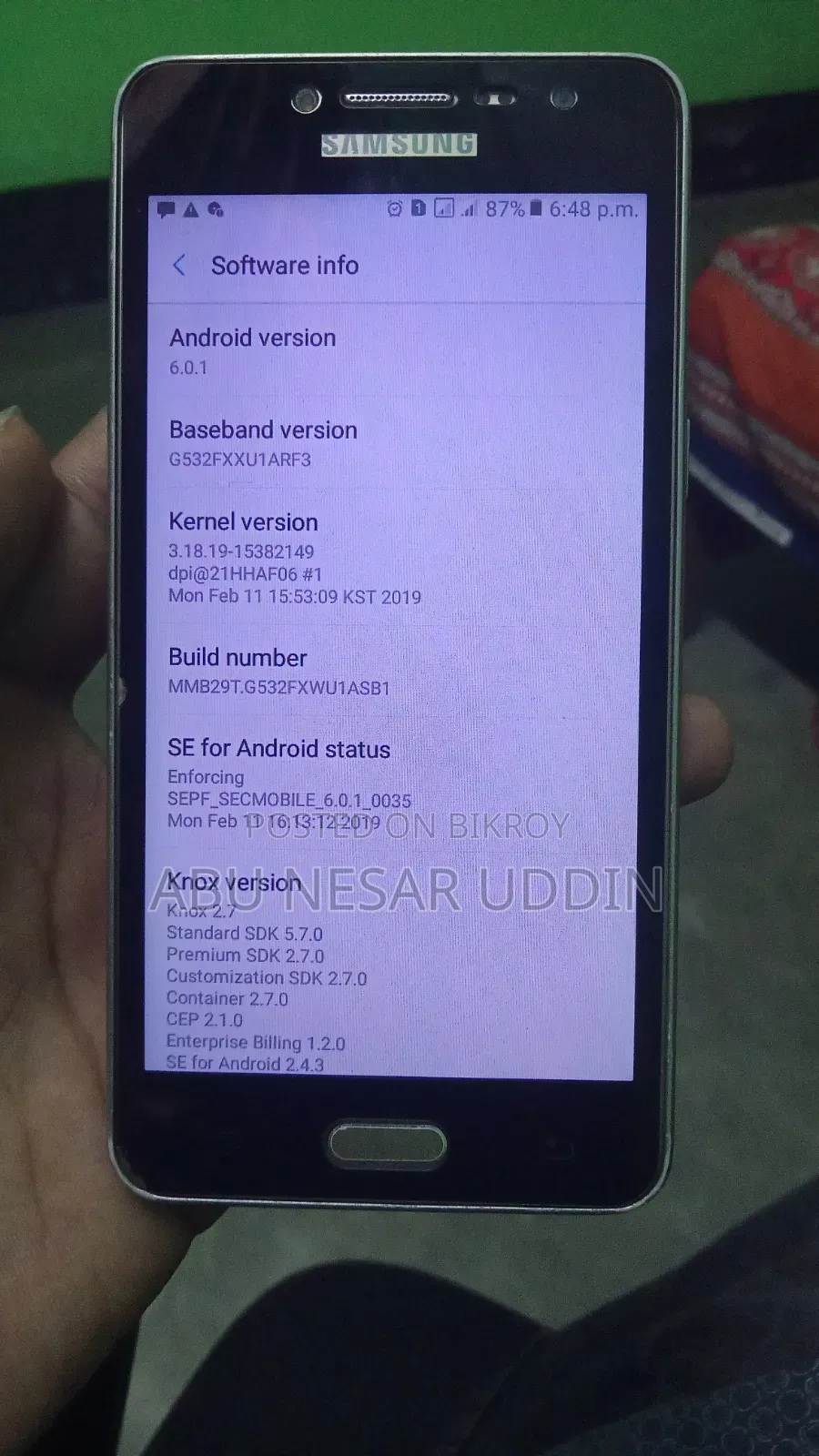 Samsung Galaxy Grand Prime Plus 8 GB Gold