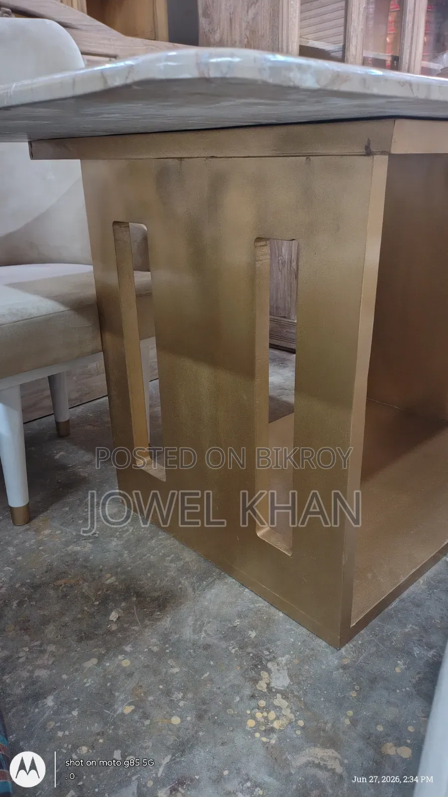A Marble Stone Dining Set