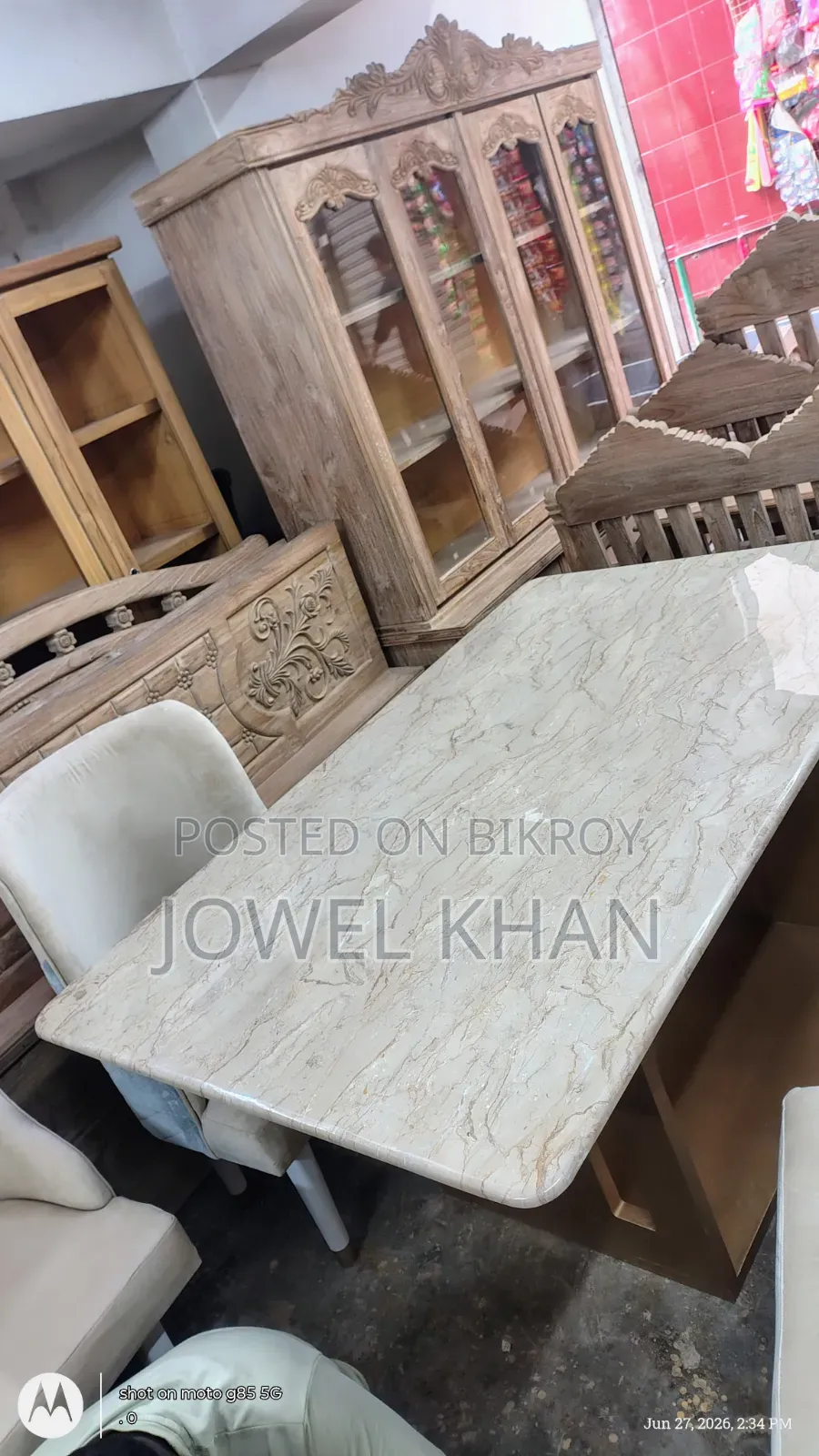 A Marble Stone Dining Set