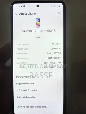 Samsung Galaxy A51 256 GB Black