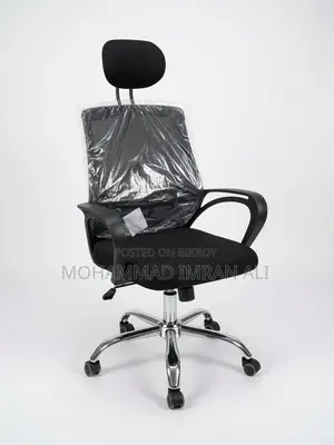 Office Hydraulic Revolving Mesh Chair With Headrest