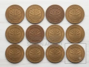 Bangladeshi Old 1 Taka Red Coin (Vintage Collectible)