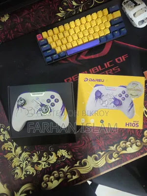 Dareu White Rgb Gaming Controller
