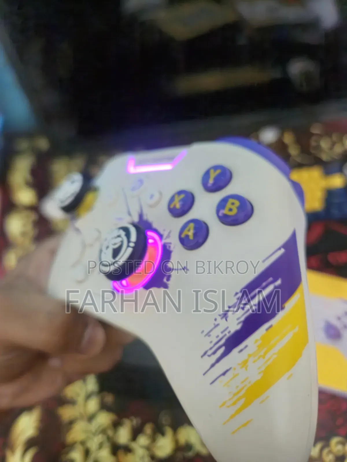Dareu White Rgb Gaming Controller