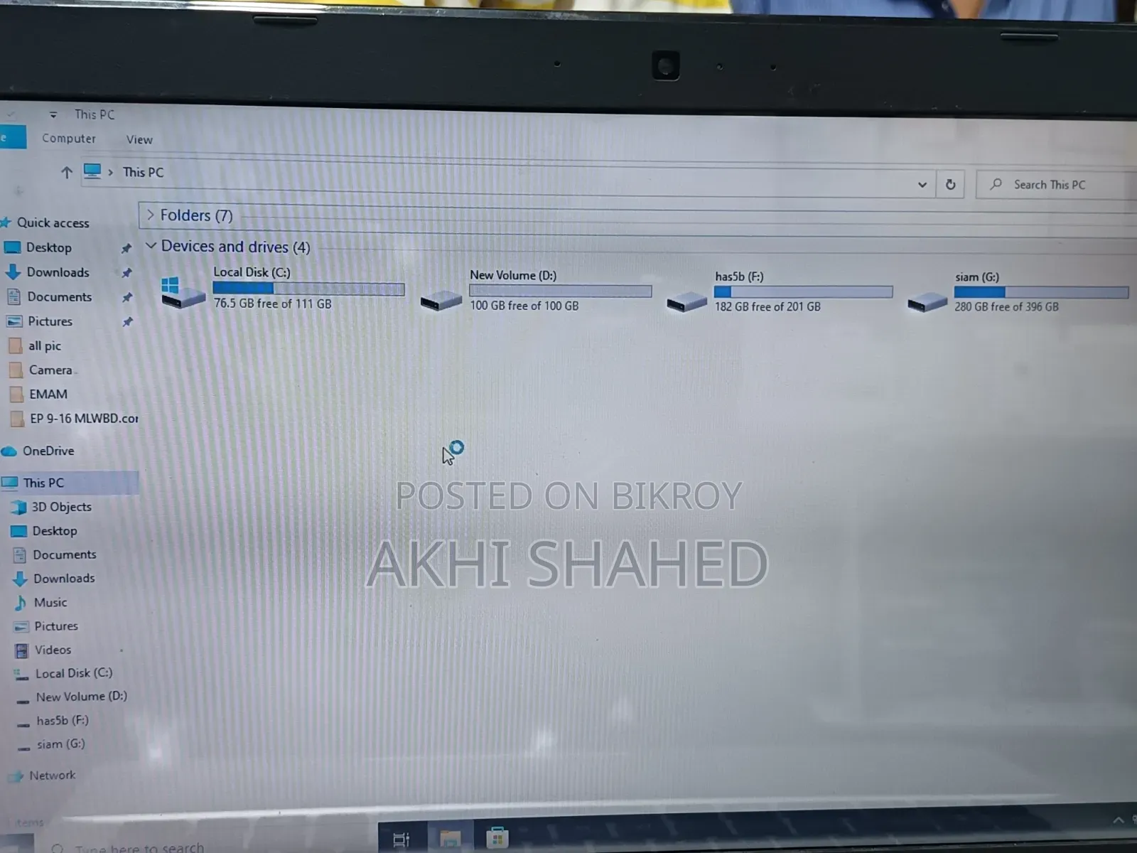 ল্যাপটপ আসুস ৪জিবি ইন্টেল কোর আই৫ এসএসডি ৭০০জিবি