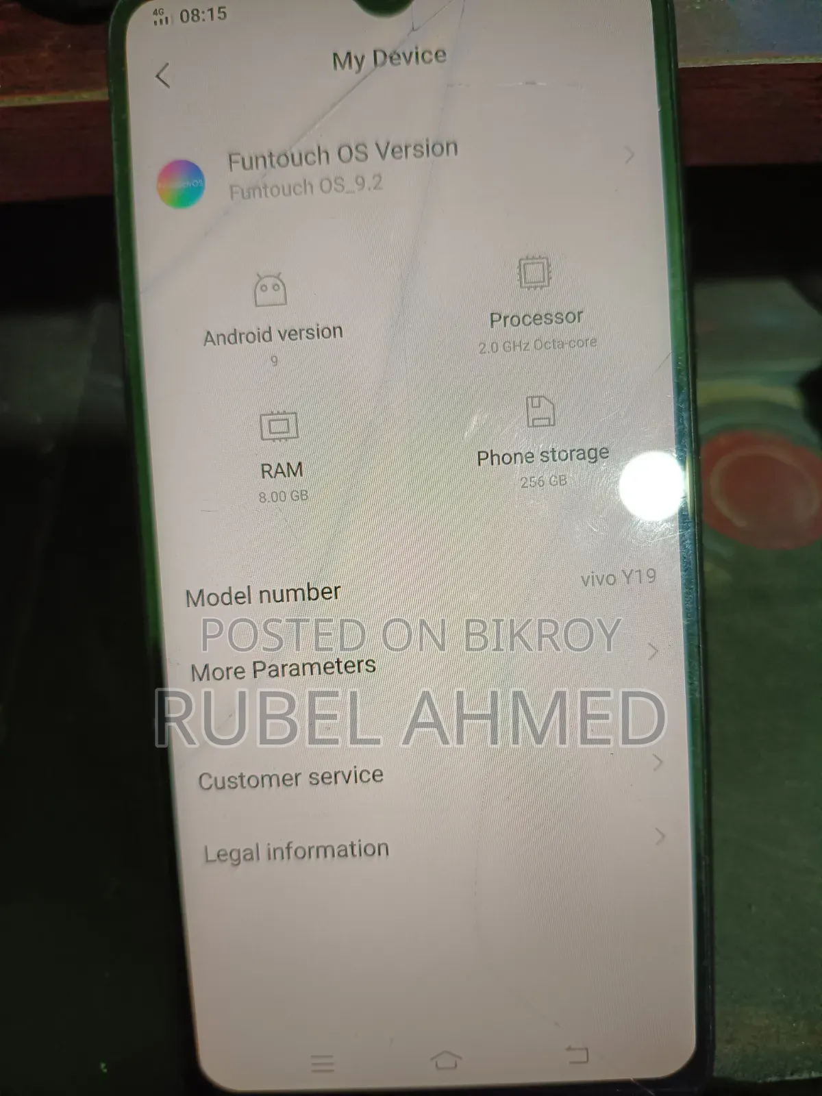 Vivo Y19 128 GB Gray