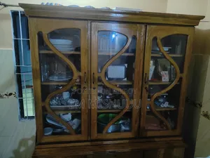 Chittagong Teak Wood Showcase Cabinet