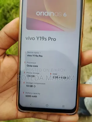 Vivo Y19s Pro 128 GB White