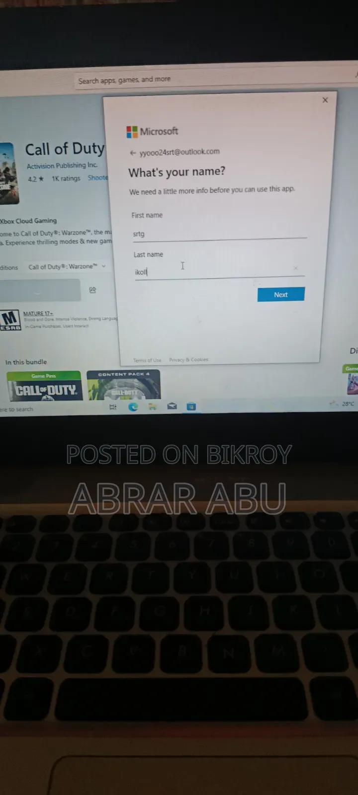 Laptop Asus VivoBook Max X541UA 4GB Intel Core I5 HDD 500GB
