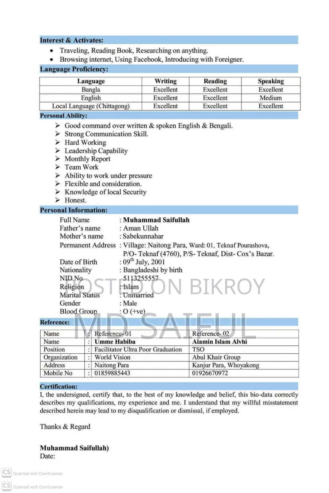 Marketing Executive