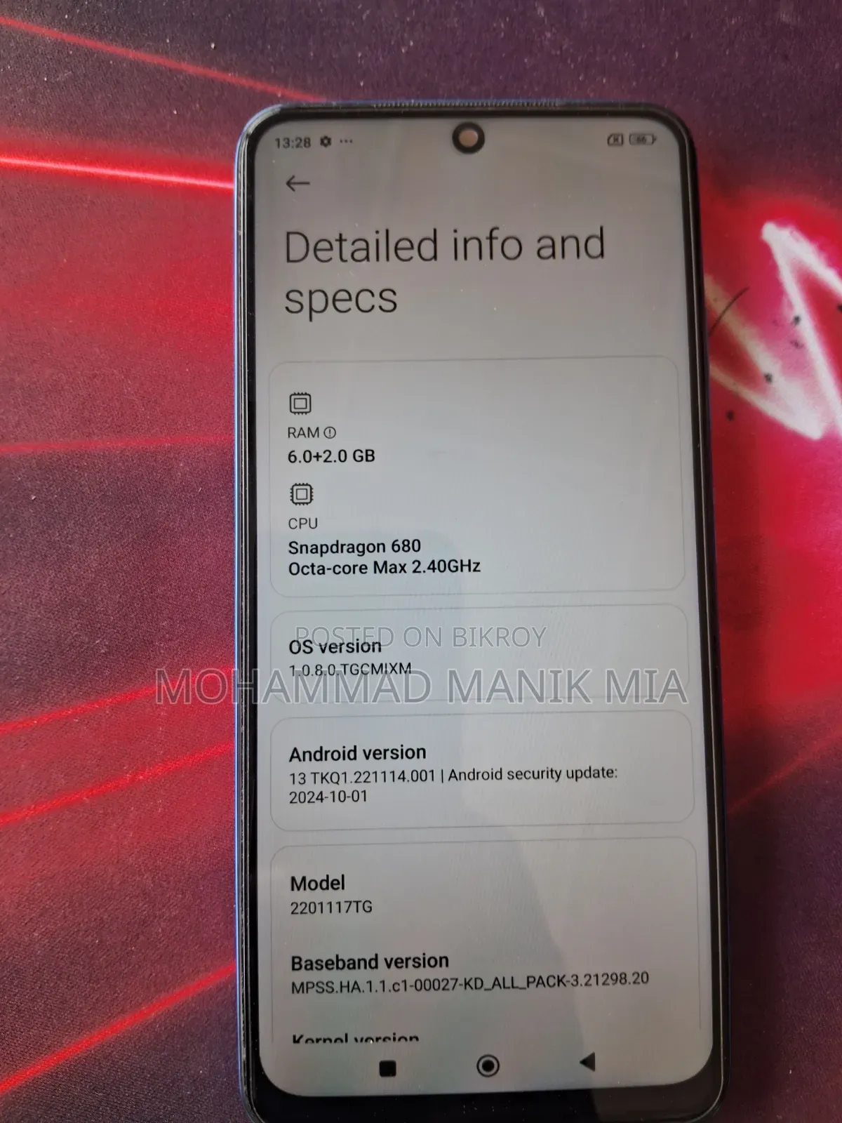 Xiaomi Redmi Note 11 128 GB Black