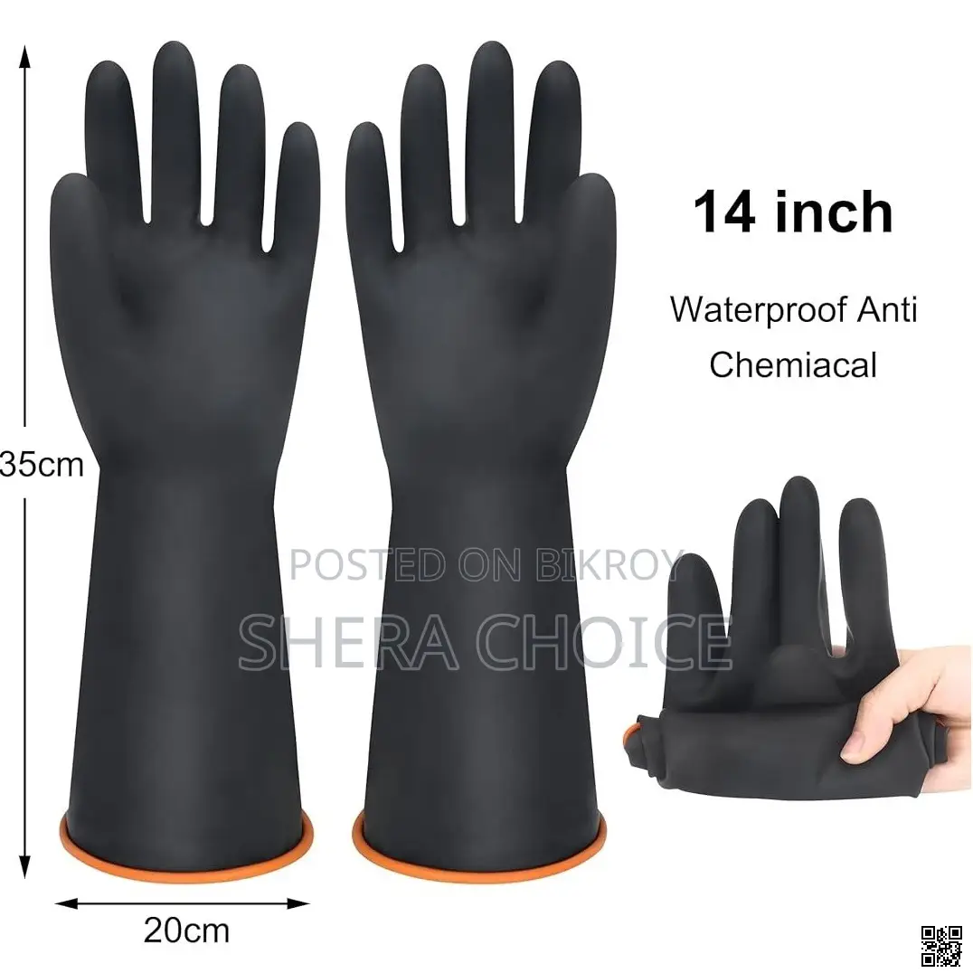Sun (Brand) Safety Hand Gloves, Chemical Resistant Gloves,