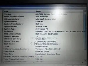 Laptop Dell Vostro 1450 4GB Intel Core I5 HDD 512GB