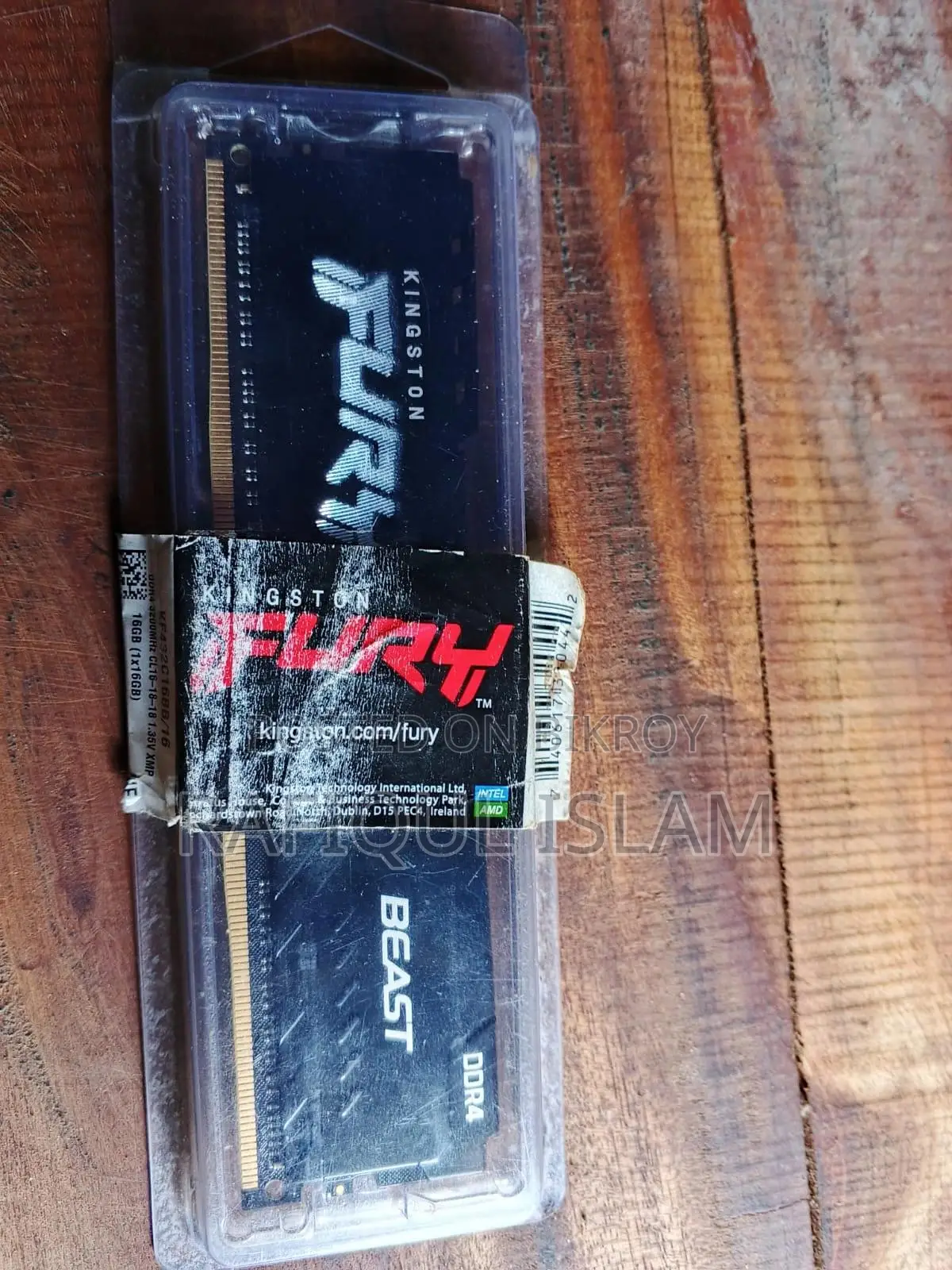 Kingston Fury 16gb Ddr4 Desktop Ram