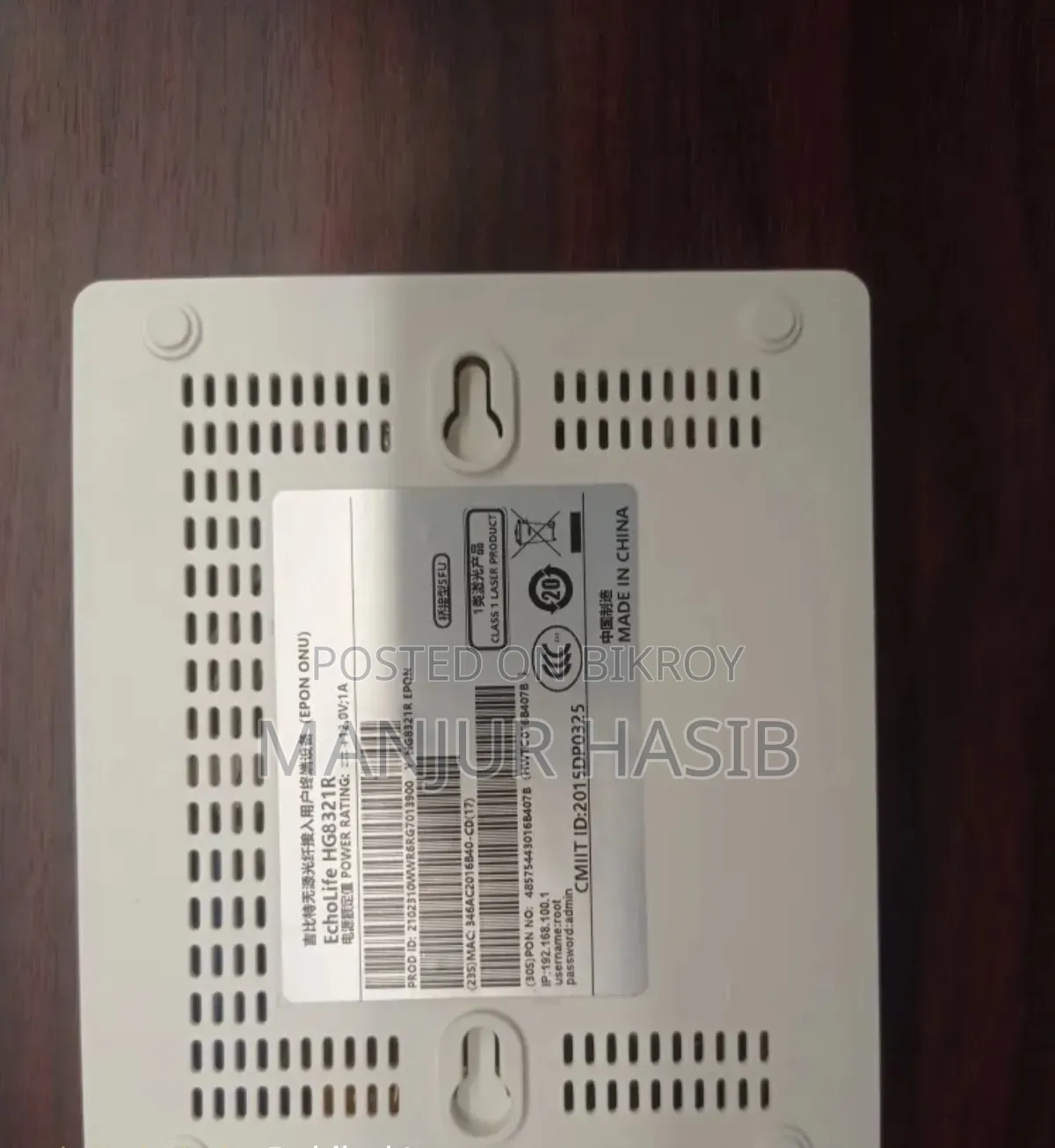 Huawei X Pon Onu