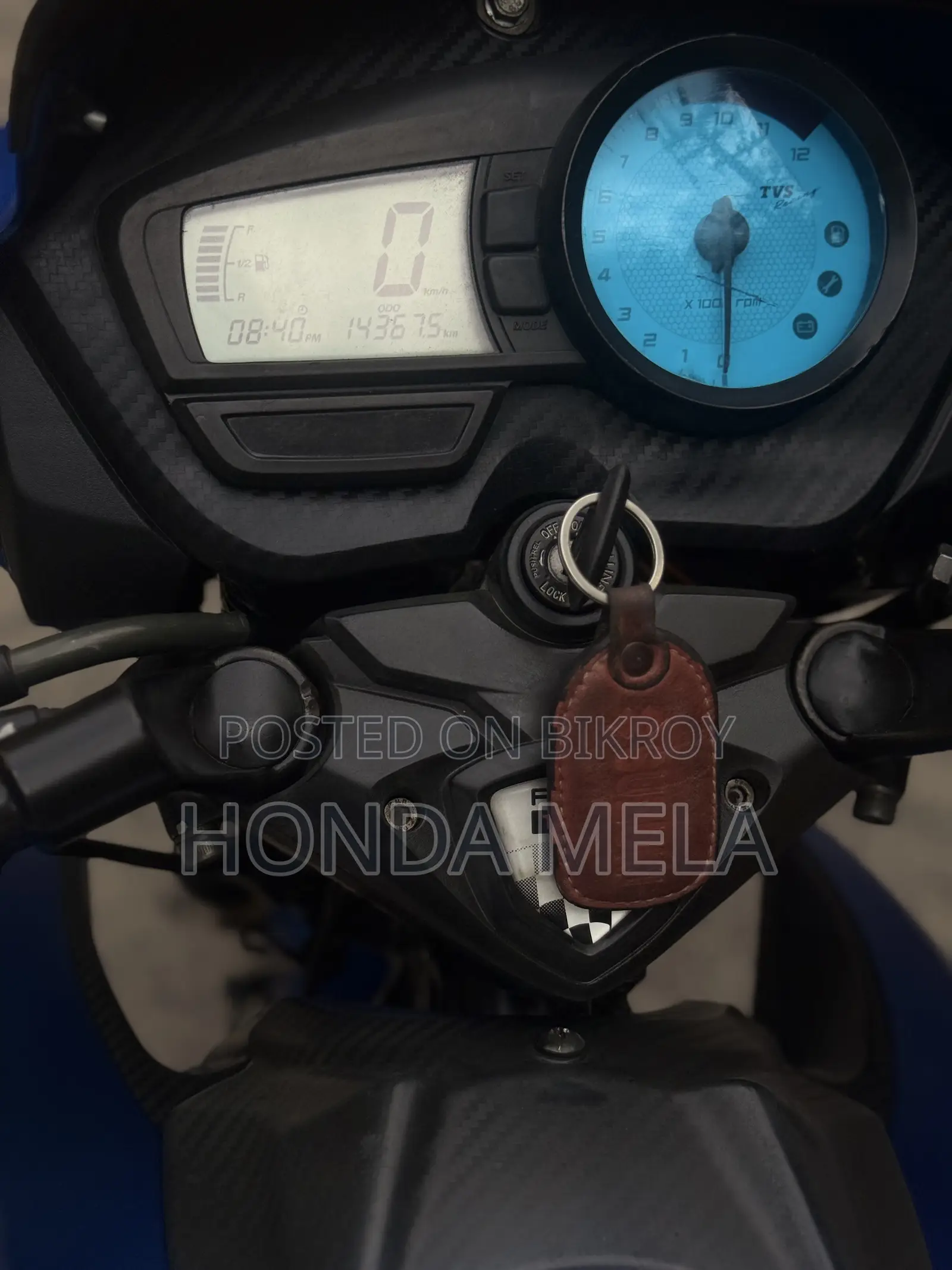 TVS Apache RTR 160 2V 2018 Blue