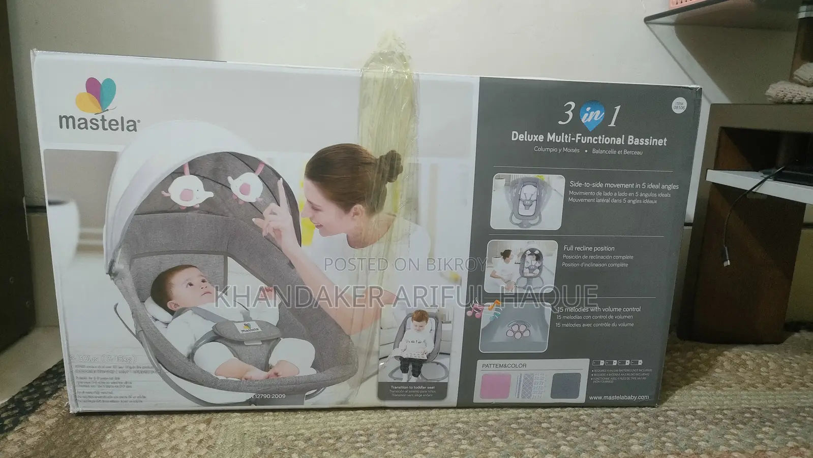 Mastela Deluxe Multi-Functional Bassinet