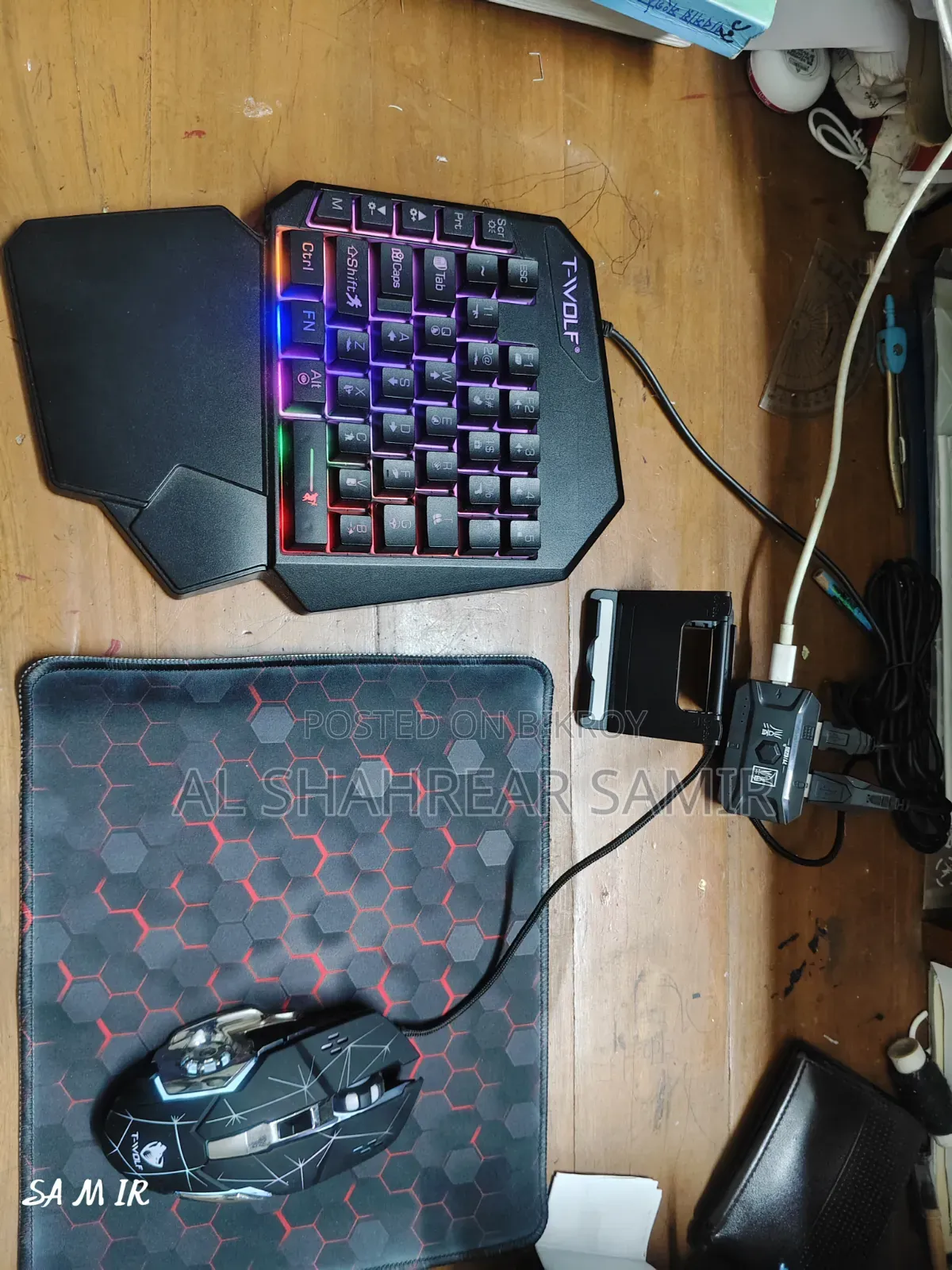 Twolf Tf-950 5 in 1combo Gaming Keyboard And
Mouse Wire
