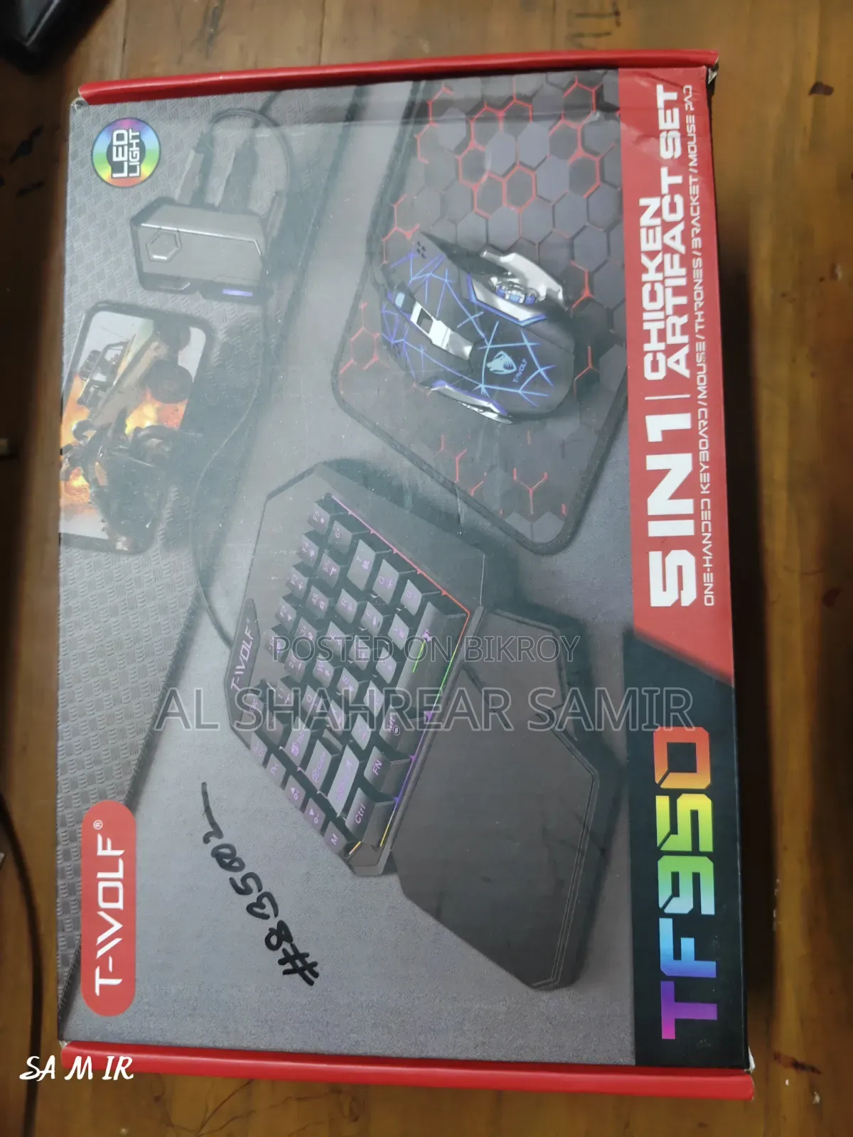 Twolf Tf-950 5 in 1combo Gaming Keyboard And
Mouse Wire
