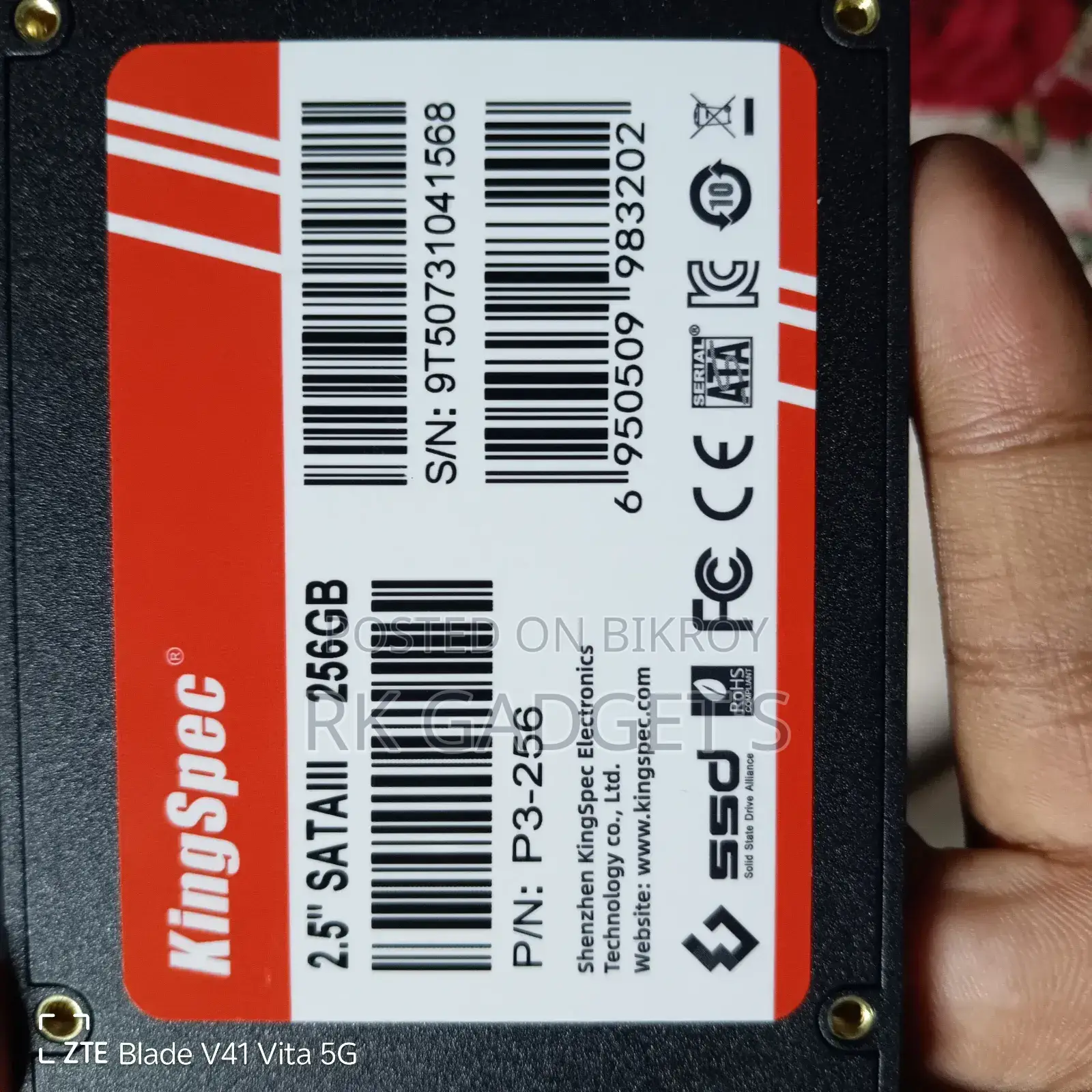 256 Gb SSD বিক্রি করা হবে