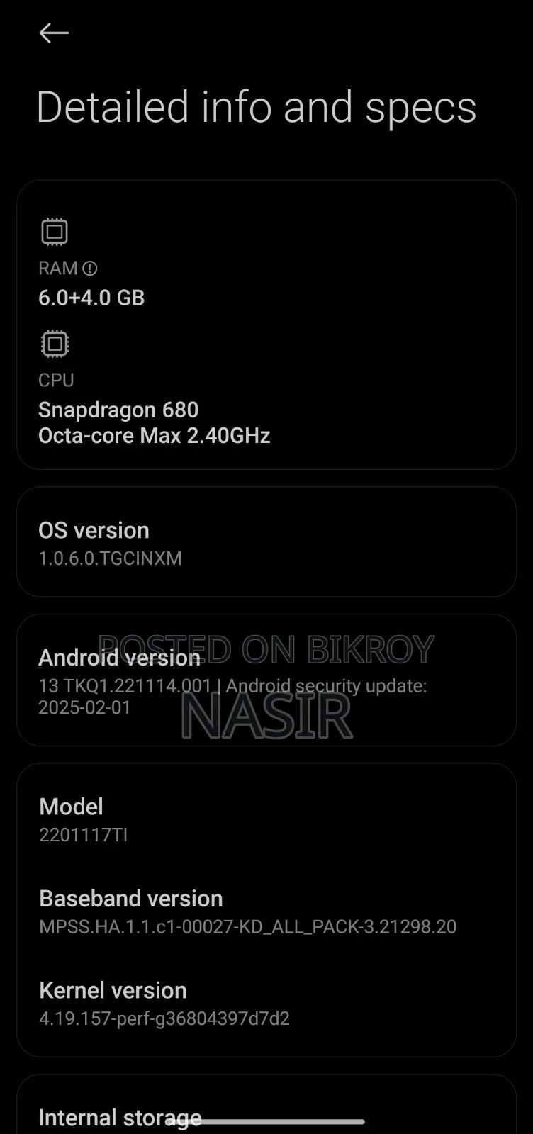 Xiaomi Redmi Note 11 64 GB Blue
