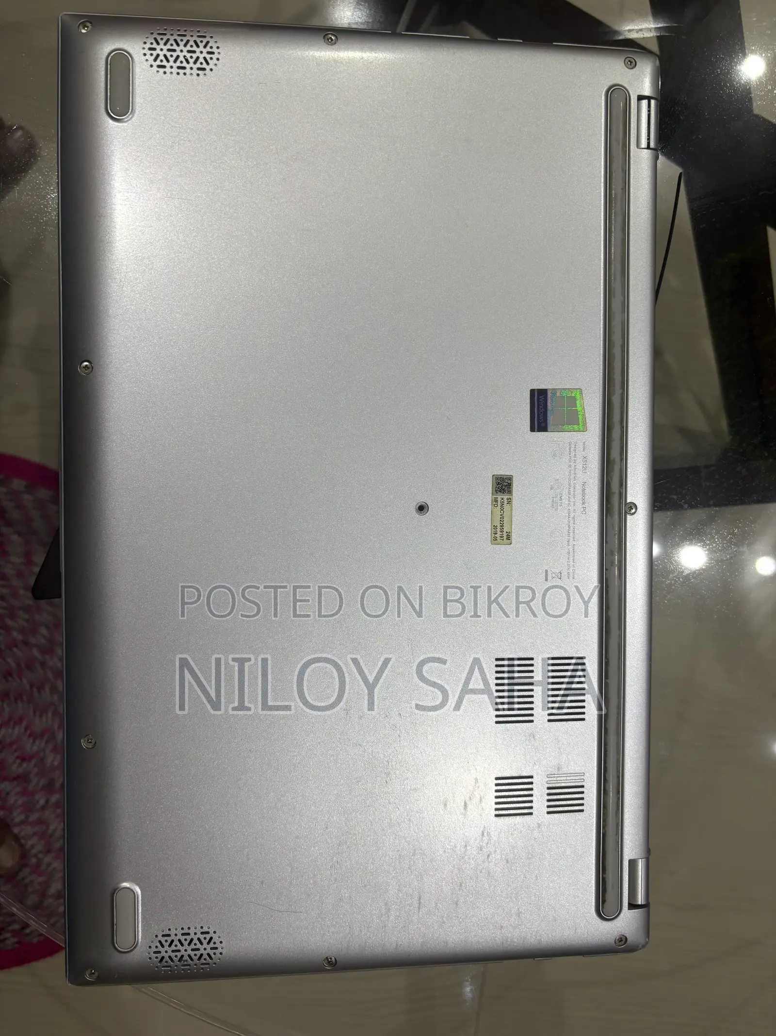 Laptop Asus Vivobook 15 4GB Intel Core I3 SSHD+SSD 256GB