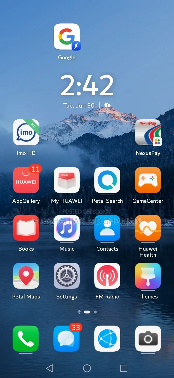 Huawei Nova Y61 64 GB Blue