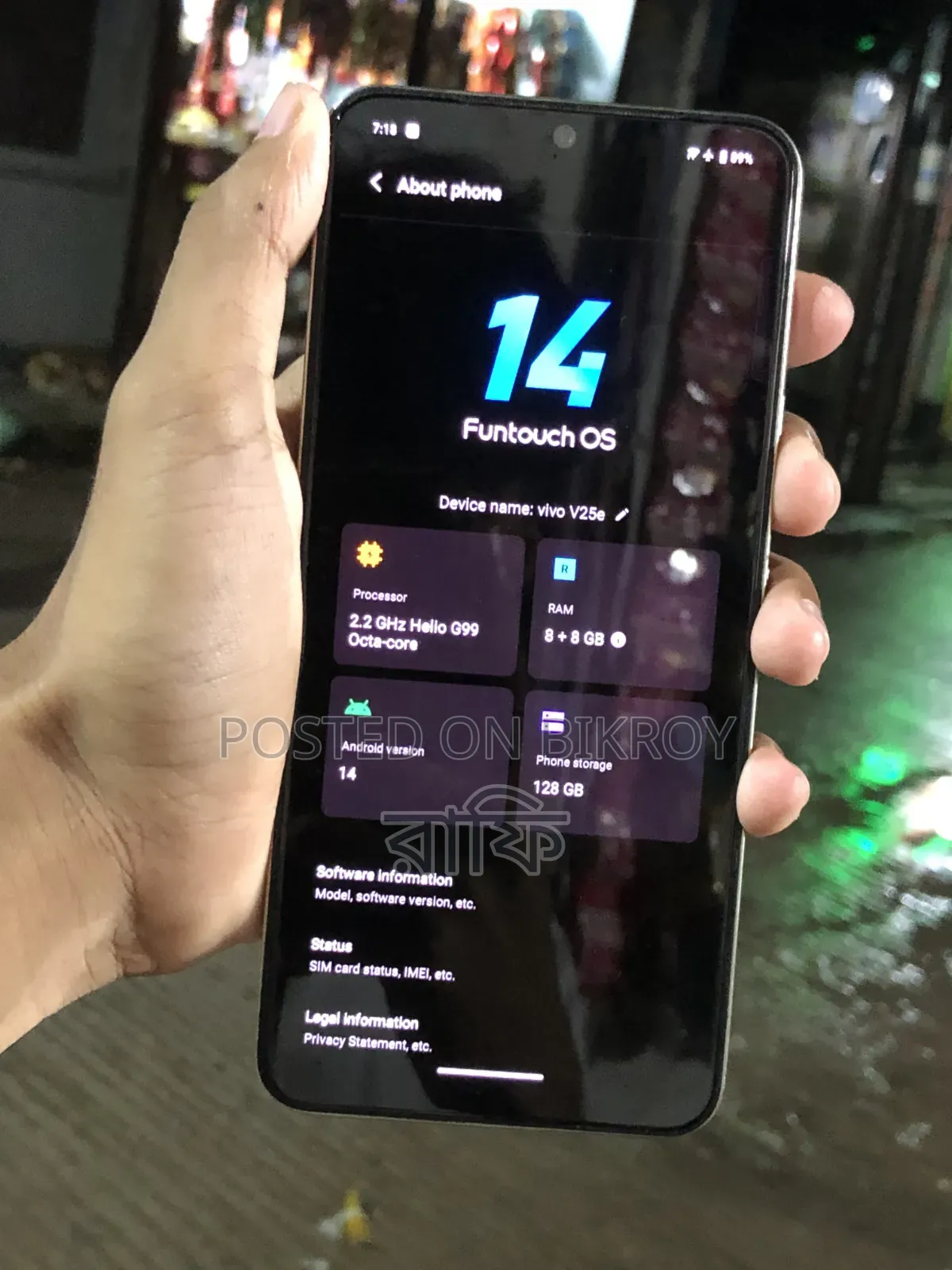 Vivo V25e 128 GB Orange