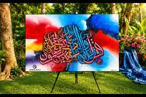 Calligraphy Painting Acrylic on Canvas