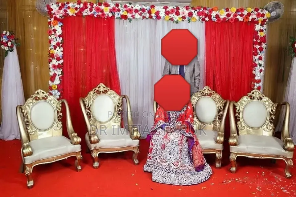 Red- Blue Contrast Stylish Lehenga