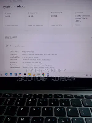 Laptop Chuwi HeroBook Pro 8GB Intel Celeron SSD 256GB