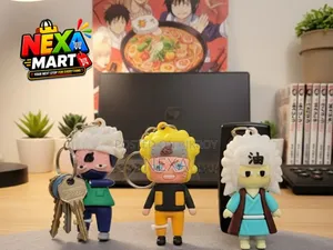 Naruto Character 3D Silicone Key Ring Set R0181