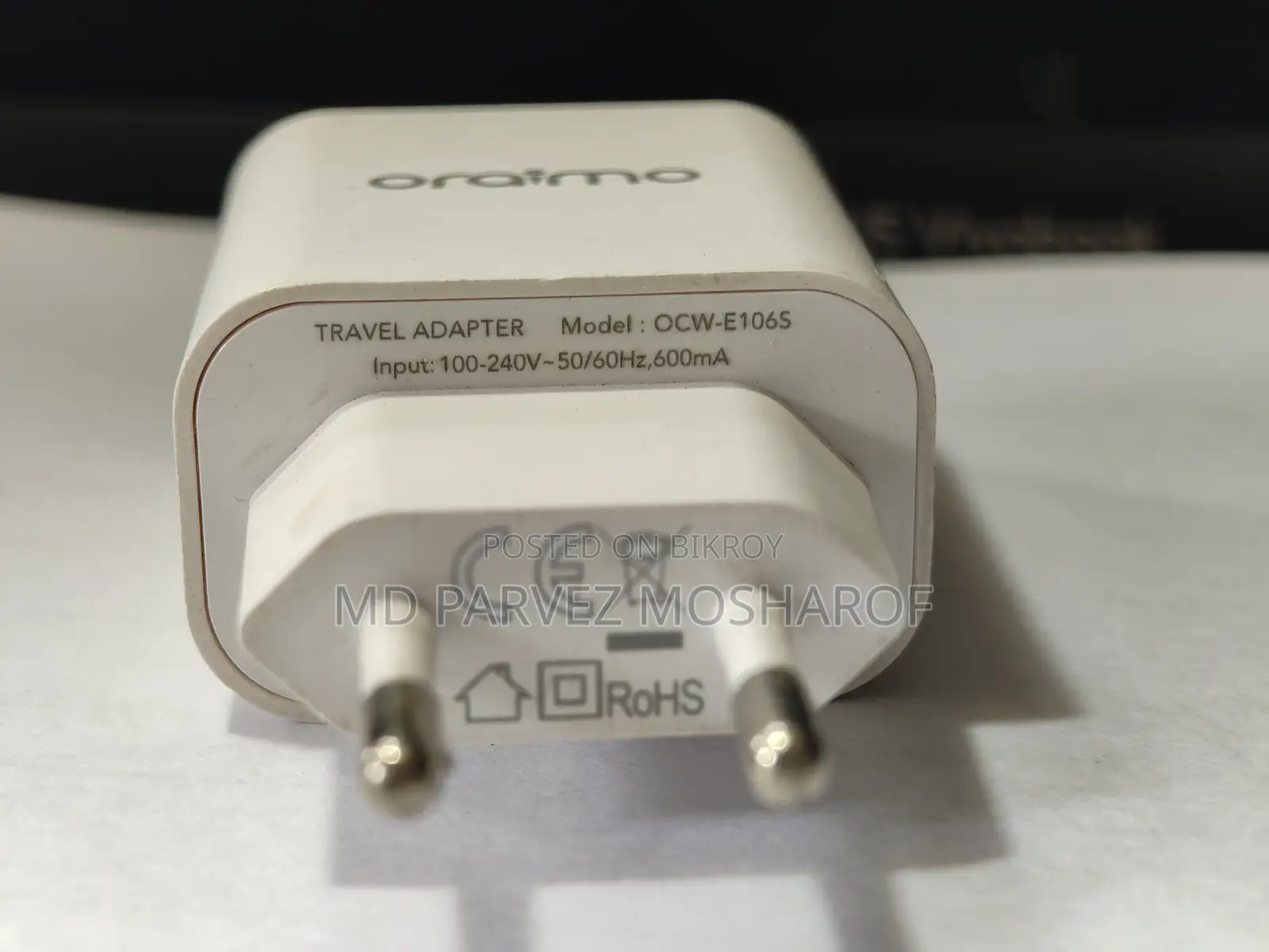 Oraimo 20W PD Fast Charger (Original) + Type-C to Lightning Cable