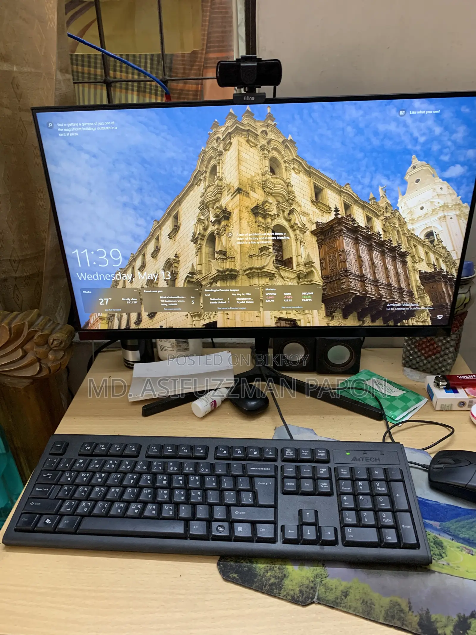Desktop Computer MSI 16GB AMD Ryzen 5 SSD 256GB