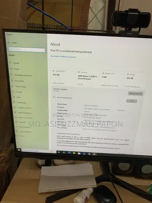 Desktop Computer MSI 16GB AMD Ryzen 5 SSD 256GB