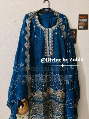Unique Elegant Dress. Premium Jorjet. Kamij Salwar Both Inner Added.