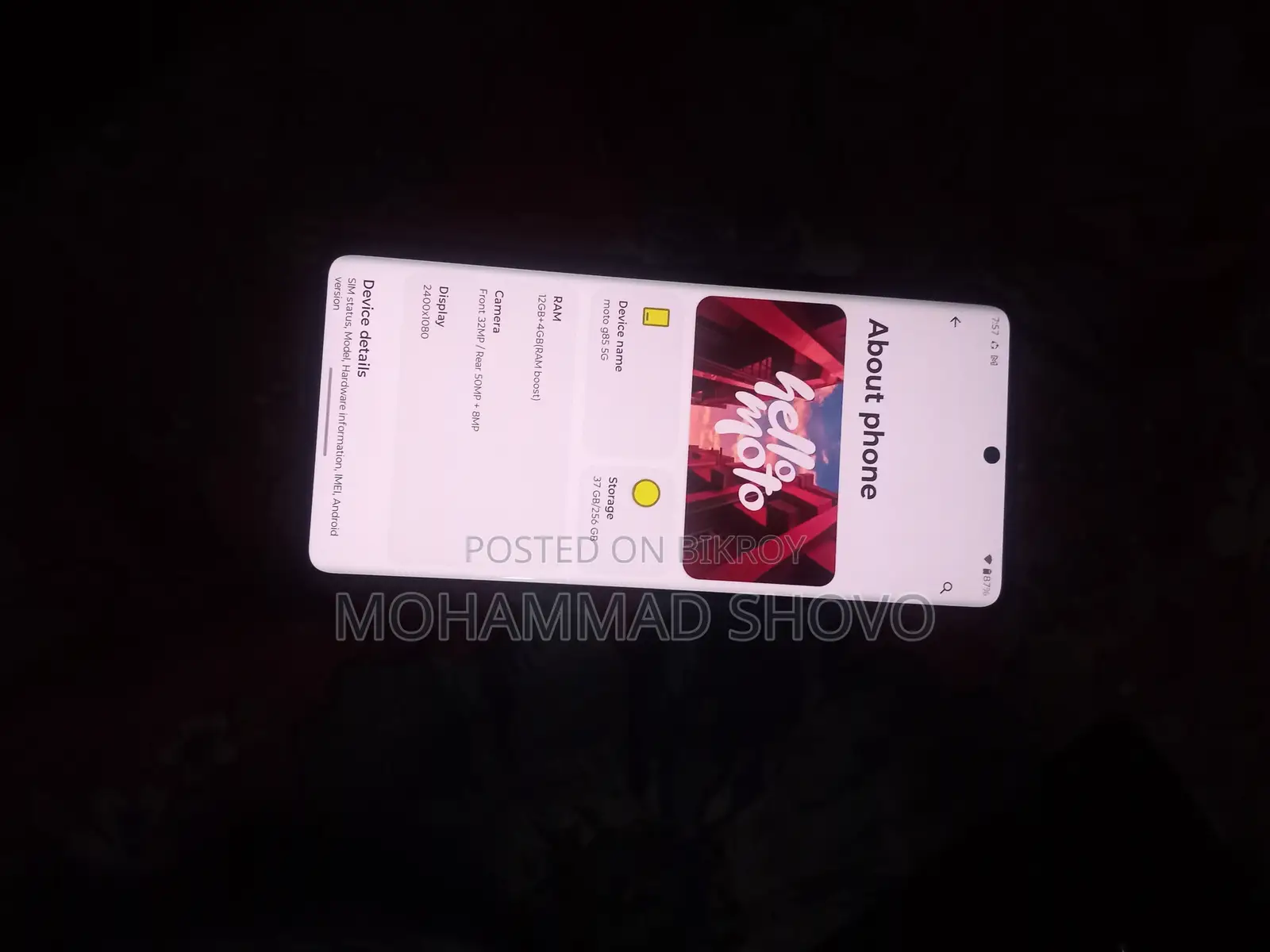 Motorola Moto G85 256 GB Blue