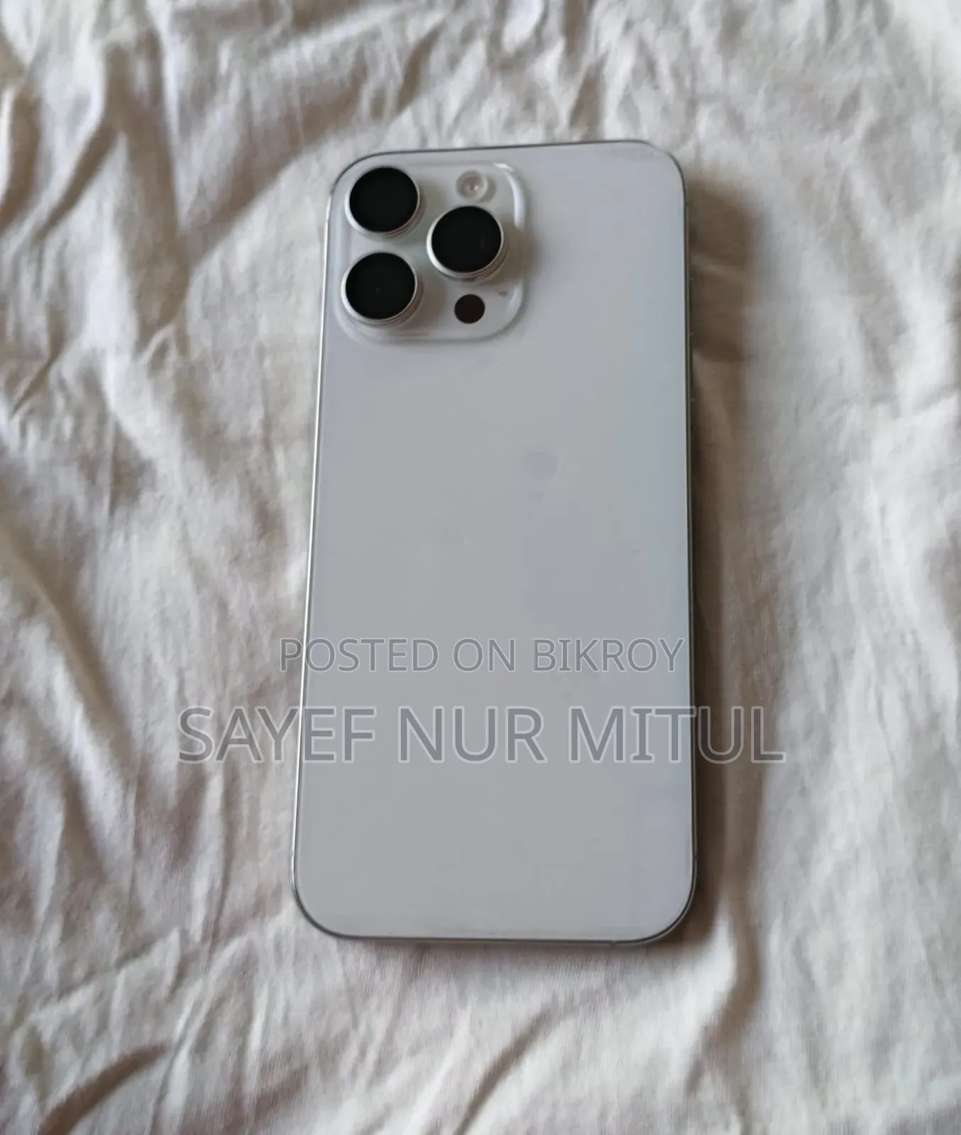 অ্যাপল আইফোন ১৬ প্রো ম্যাক্স ২৫৬ জিবি হোয়াইট