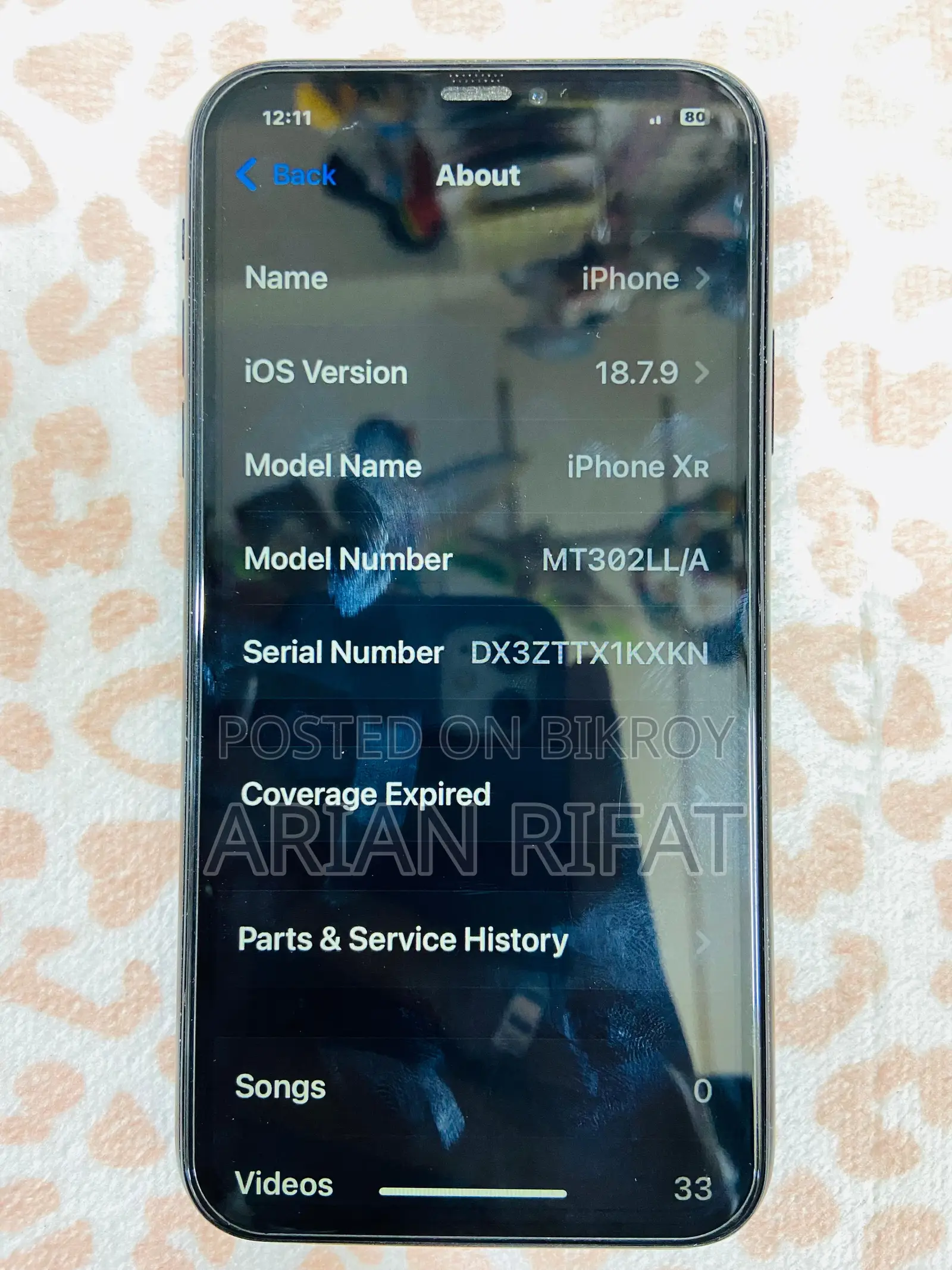 Apple iPhone XR 64 GB Black