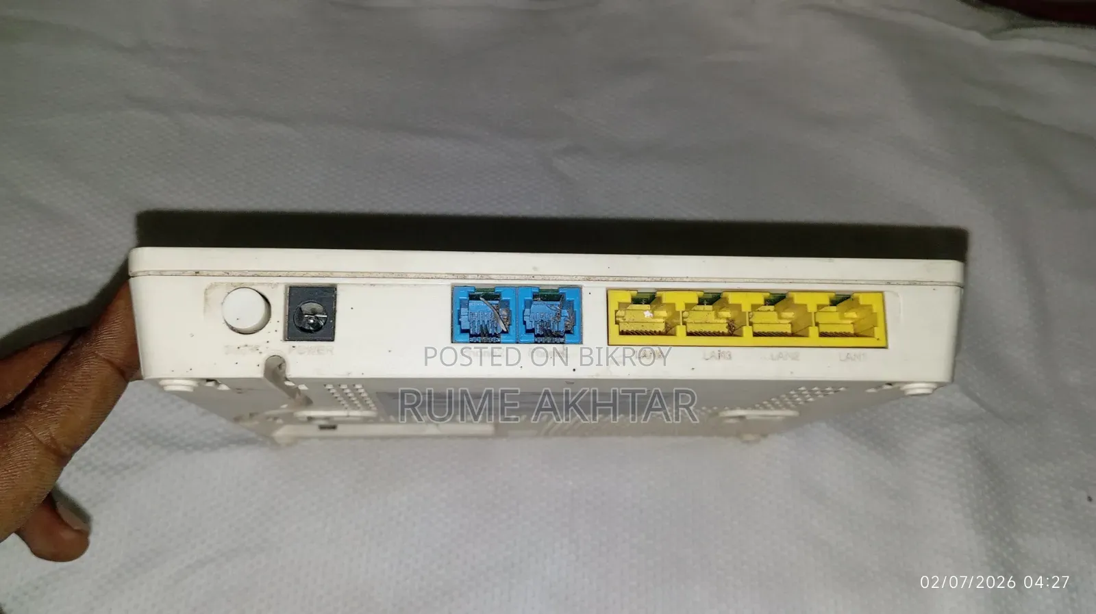 এই Router Onu টি বিক্রয় করা হবে