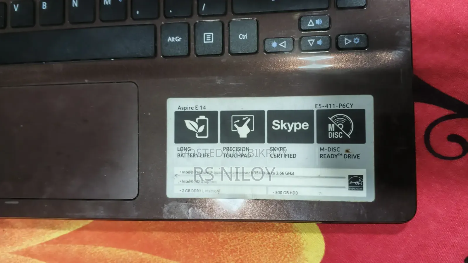 ল্যাপটপ Acer Aspire E1-471 4GB Intel Pentium HDD 512GB