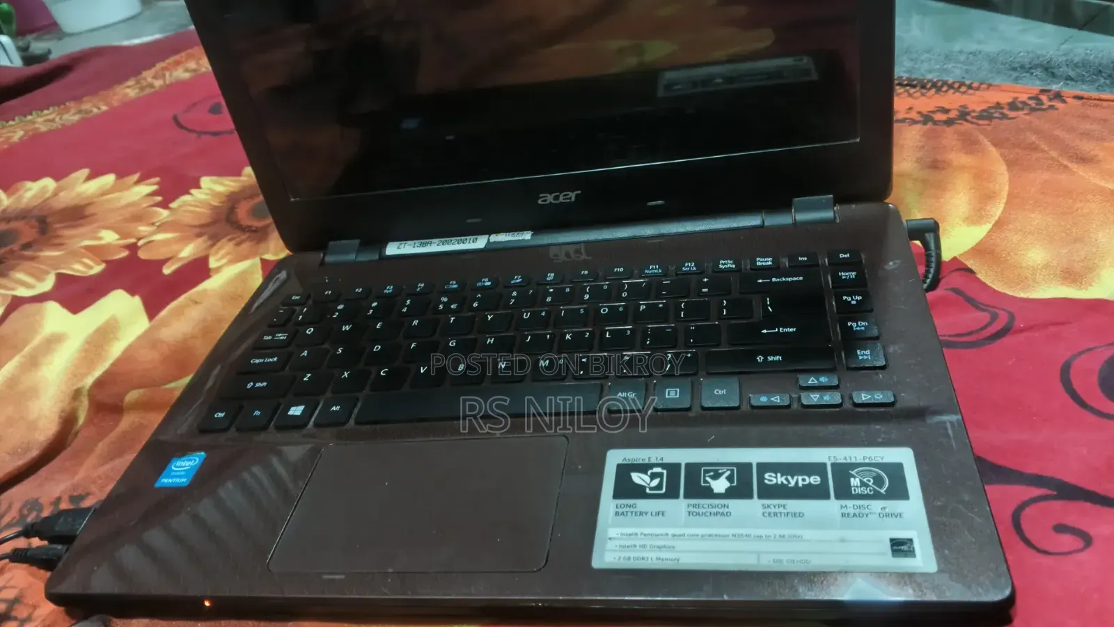 ল্যাপটপ Acer Aspire E1-471 4GB Intel Pentium HDD 512GB