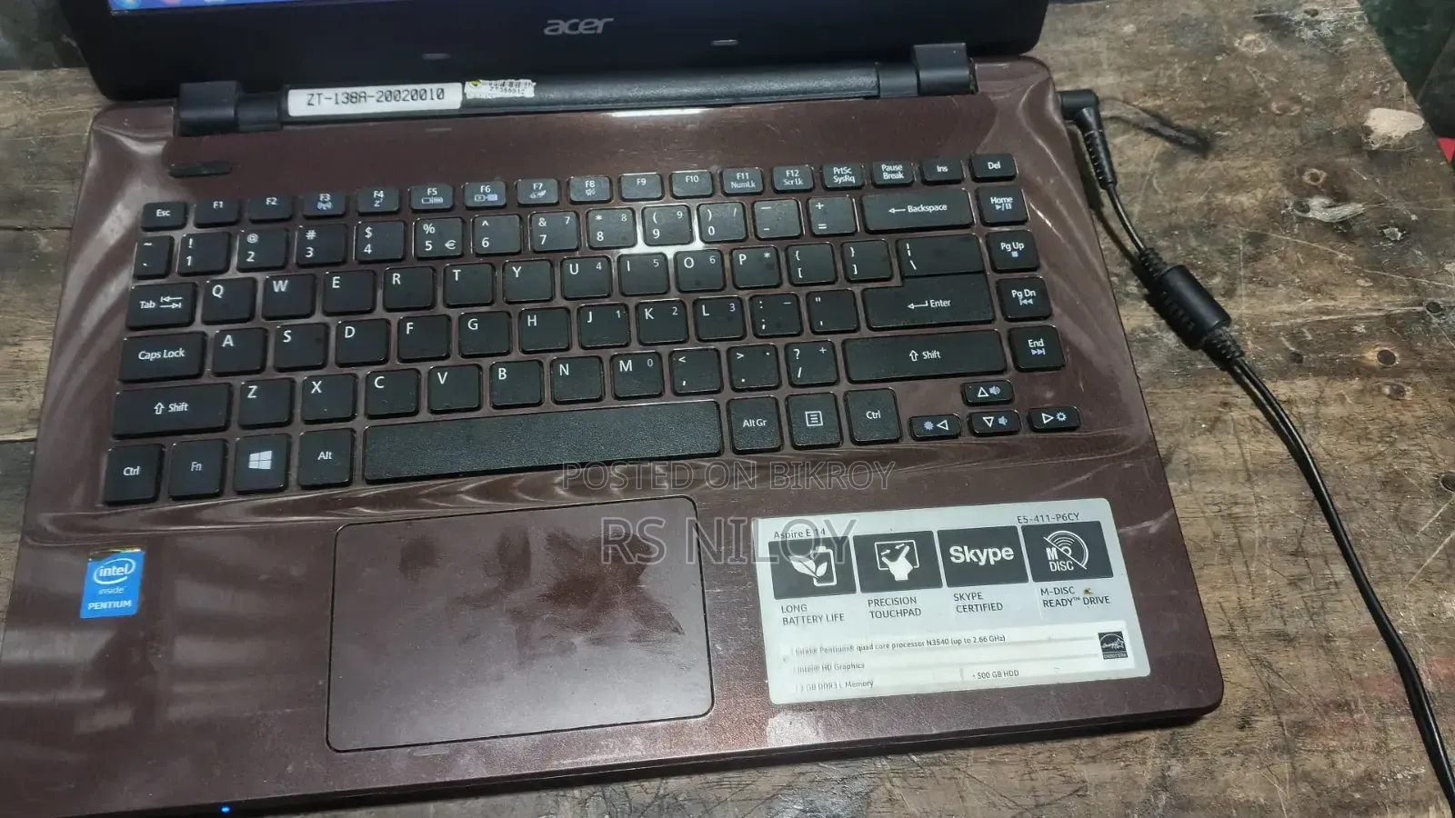 ল্যাপটপ Acer Aspire E1-471 4GB Intel Pentium HDD 512GB