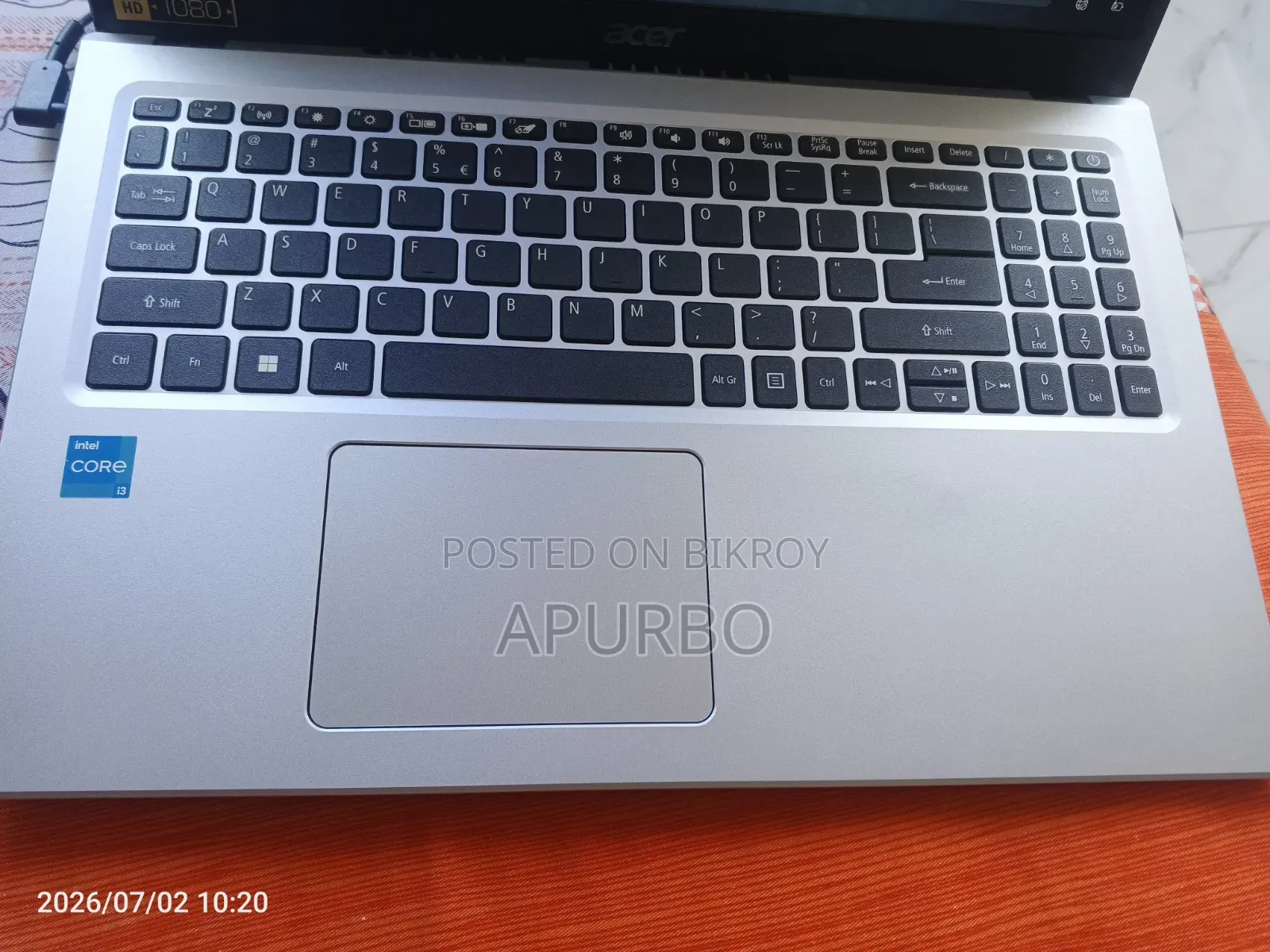 Laptop Acer Aspire 3 8GB Intel Core I3 SSD 512GB