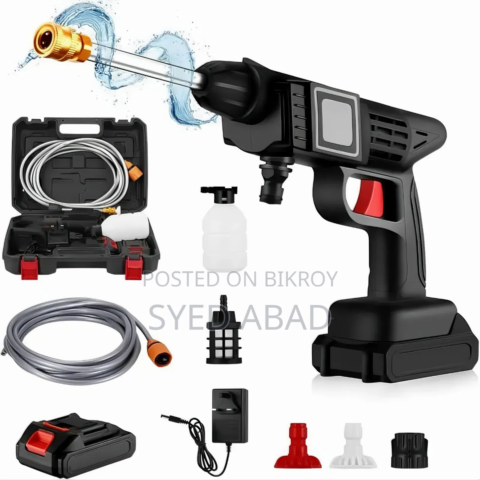 High Power Car Washing Guns Wireless Rechargeable Portable