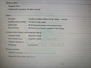 Laptop Lenovo ThinkPad T470 16GB Intel Core I5 HDD 1TB